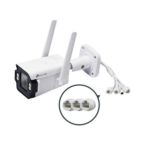 TP-LINK Cámara de Seguridad Omada InSight S345-4G(4mm) Exterior 4MP Bala IP66 Inalámbrica 4G Detección 120m, Blanco