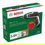 Bosch Atornilladora a Batería IXO 7 Flexi Set, 3.6 V, 2 Ah, Portabrocas Rápido, 10 Piezas, Negro/Verde