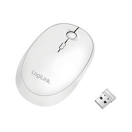 LogiLink Ratón Inalámbrico Bluetooth y 2,4 GHz Blanco