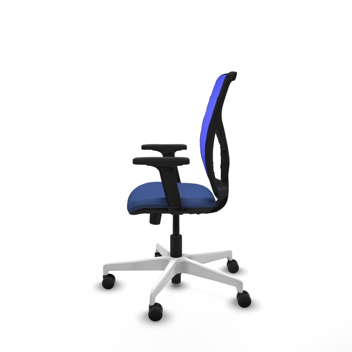 PIQUERAS Y CRESPO Silla de oficina Motilla con mecanismo Sincro, Azul