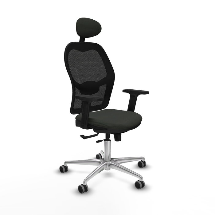 PIQUERAS Y CRESPO Silla de oficina Jorquera con mecanismo Sincro/Traslack, color Negro PIQUERAS Y CRESPO Silla de oficina Jorquera con mecanismo Sincro/Traslack, color Negro
