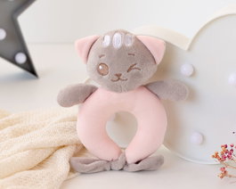 KioKids Dolci Amici Sonajero Peluche Gatito Rosa +3 meses