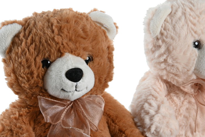 DKD Home Decor Peluche Oso Marron Crema 15 x 23 x 15 cm DKD Home Decor Peluche Oso Marron Crema 15 x 23 x 15 cm