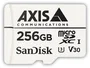 Axis Tarjeta de Vigilancia 256GB MicroSDXC UHS-I Clase 10 V30 - Memoria Flash Optimizada para Cámaras de Videovigilancia con Adaptador SD - 02021-001