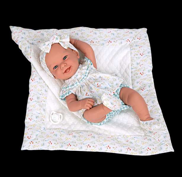 Muñecas Arias Muñeca Elegance Zoe Azul con Manta Cuerpo de Vinilo para Niña 42 cm Muñecas Arias Muñeca Elegance Zoe Azul con Manta Cuerpo de Vinilo para Niña 42 cm