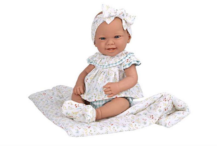 Muñecas Arias Muñeca Elegance Zoe Azul con Manta Cuerpo de Vinilo para Niña 42 cm Muñecas Arias Muñeca Elegance Zoe Azul con Manta Cuerpo de Vinilo para Niña 42 cm