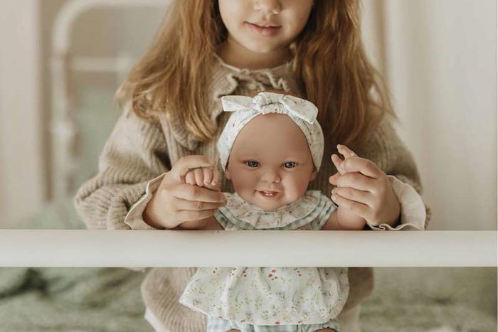 Muñecas Arias Muñeca Elegance Zoe Azul con Manta Cuerpo de Vinilo para Niña 42 cm Muñecas Arias Muñeca Elegance Zoe Azul con Manta Cuerpo de Vinilo para Niña 42 cm