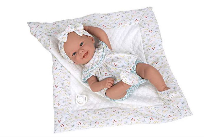 Muñecas Arias Muñeca Elegance Zoe Azul con Manta Cuerpo de Vinilo para Niña 42 cm Muñecas Arias Muñeca Elegance Zoe Azul con Manta Cuerpo de Vinilo para Niña 42 cm