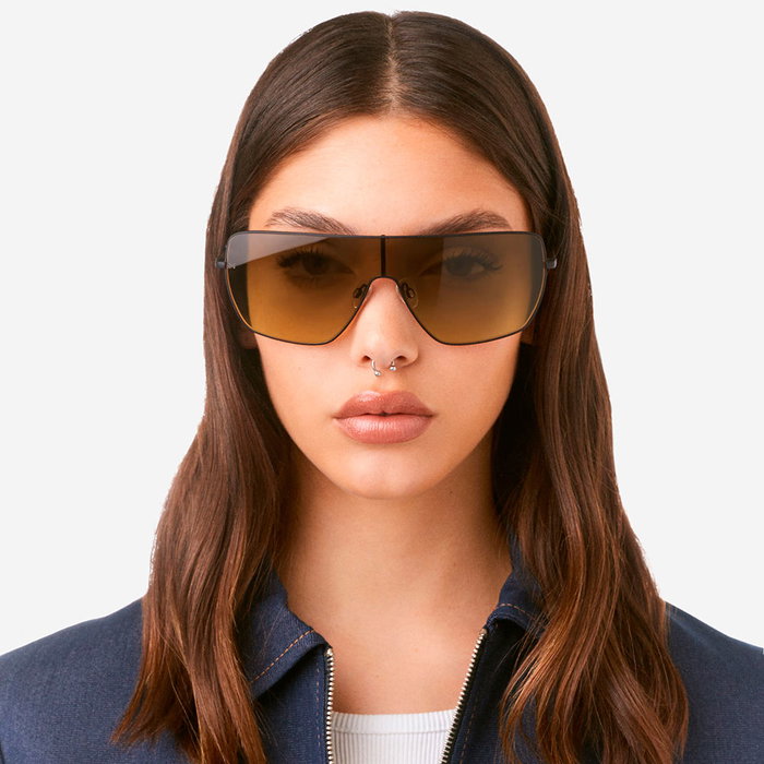 Hawkers ECLIPSA #Black Tobacco - Gafas de Sol Aviador Unisex Metálicas - 1 unidad