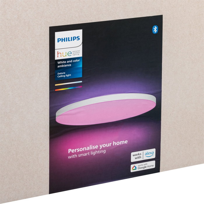 Philips Hue White & Color Ambiance Datura Luz de Techo LED Inteligente Blanco 67W Ø574mm Philips Hue White & Color Ambiance Datura Luz de Techo LED Inteligente Blanco 67W Ø574mm