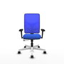 PIQUERAS Y CRESPO Silla de oficina Motilla con mecanismo Sincro/Traslack Azul