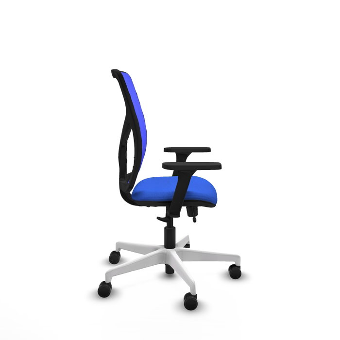 PIQUERAS Y CRESPO Silla de oficina Motilla con mecanismo Sincro/Traslack Azul