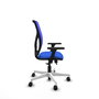 PIQUERAS Y CRESPO Silla de oficina Motilla con mecanismo Sincro/Traslack Azul
