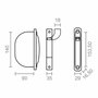 Edm Recogedor empotrable Pr01 18 mm blanco