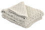 DKD Home Decor Manta de Punto para Sofá Gris Claro 130x170 cm