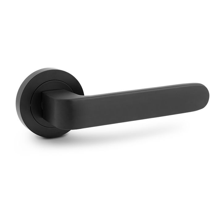 JANDEL 700.153 Manilla con Roseta Redonda de Aluminio Modelo Lala Ø50 Acabado Negro Mate JANDEL 700.153 Manilla con Roseta Redonda de Aluminio Modelo Lala Ø50 Acabado Negro Mate