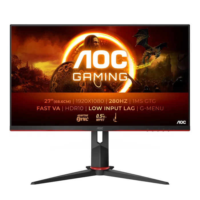 AOC Monitor Gaming 27G2ZN3/BK 27 Pulgadas Full HD 280Hz VA 1ms HDR AOC Monitor Gaming 27G2ZN3/BK 27 Pulgadas Full HD 280Hz VA 1ms HDR