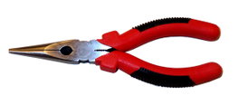 LAMS Alicate de boca cigüeña 7 pulg. mango rojo y negro C0015