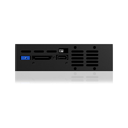 ICY BOX IB-129SSK-B Caja de Disco Duro HDD 2.5/3.5" SAS SATA 6 Gbit/s Hot-Swap Aluminio Negro