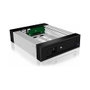 ICY BOX IB-129SSK-B Caja de Disco Duro HDD 2.5/3.5" SAS SATA 6 Gbit/s Hot-Swap Aluminio Negro