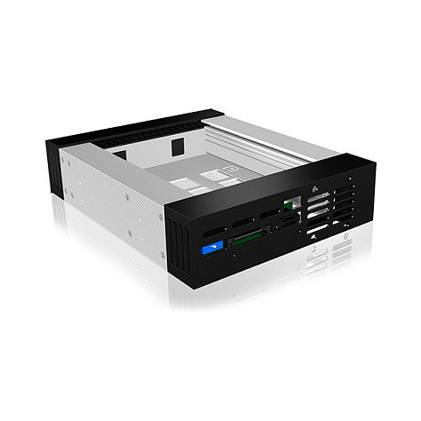 ICY BOX IB-129SSK-B Caja de Disco Duro HDD 2.5/3.5" SAS SATA 6 Gbit/s Hot-Swap Aluminio Negro