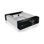 ICY BOX IB-129SSK-B Caja de Disco Duro HDD 2.5/3.5" SAS SATA 6 Gbit/s Hot-Swap Aluminio Negro