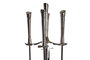 DKD Home Decor Set de Chimenea de 4 Piezas en Inox y Aluminio Niquelado