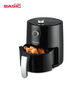 Basic Home Freidora de Aire 2.3L Manual 1200W | Ancho 27 cm x Alto 31 cm x Largo 26 cm (2 Unidades)