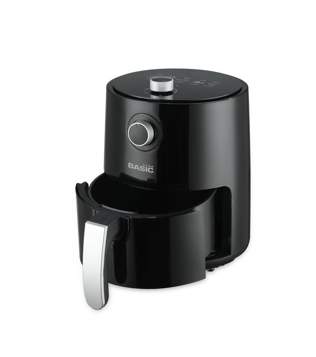 Basic Home Freidora de Aire 2.3L Manual 1200W | Ancho 27 cm x Alto 31 cm x Largo 26 cm (2 Unidades)