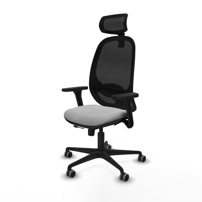 PIQUERAS Y CRESPO Silla de oficina Cilanco con mecanismo Sincro/Traslack Gris claro PIQUERAS Y CRESPO Silla de oficina Cilanco con mecanismo Sincro/Traslack Gris claro