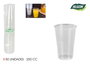 Algon Set de 50 Vasos Transparentes 250 cc - Dimensiones: 8.5 cm de ancho x 32.6 cm de alto x 8.1 cm de largo (18 Unidades)
