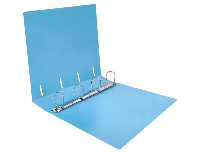 Liderpapel Carpeta 4 Anillas 40 mm Polipropileno Din A4 Celeste Opaco
