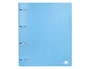 Liderpapel Carpeta 4 Anillas 40 mm Polipropileno Din A4 Celeste Opaco