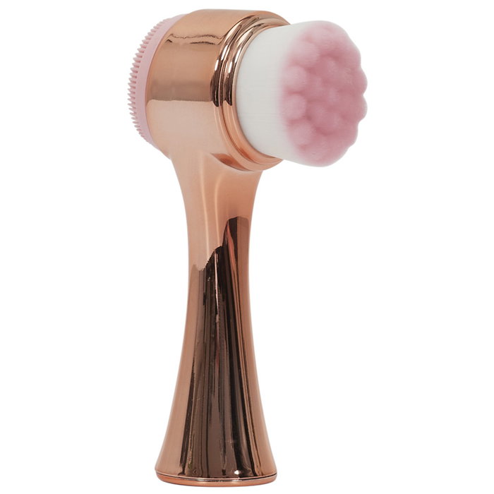 Cosmetic Club Cepillo Facial 2 En 1 con Cerdas Suaves y Silicona para Exfoliar y Limpiar Todo Tipo de Piel Cosmetic Club Cepillo Facial 2 En 1 con Cerdas Suaves y Silicona para Exfoliar y Limpiar Todo Tipo de Piel