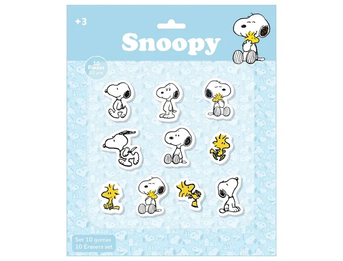 Safta Set de 10 Gomas de Borrar Snoopy Safta Set de 10 Gomas de Borrar Snoopy
