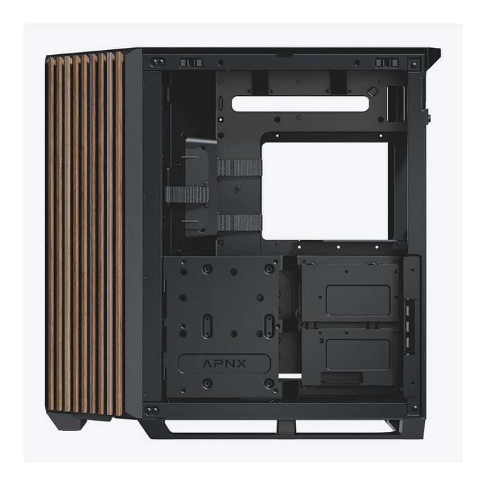 APNX V1 PC-Gehäuse Midi-Tower ATX Vidrio Templado Madera Negro APNX V1 PC-Gehäuse Midi-Tower ATX Vidrio Templado Madera Negro