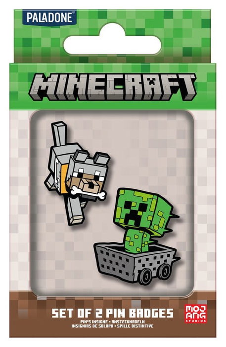 Paladone Products Minecraft Chapa Pack de 2 Paladone Products Minecraft Chapa Pack de 2