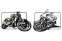 DKD Home Decor Decoración de Pared Metal Moto Negro Surtido