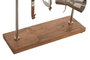 DKD Home Decor Set de Cóctel 4 Piezas Inox y Acacia Plateado/Natural Skul: B18V94S6VP