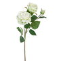 Flor Rosa Verde Artificial Decoración 15 X 15 X 61 cm (Set de 12)