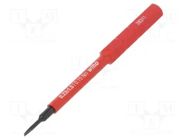 WIHA Punta de destornillador aislada plana 1,5x0,4mm 75mm