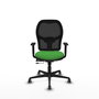 PIQUERAS Y CRESPO Silla de oficina Jorquera Verde con mecanismo Sincro/Traslack