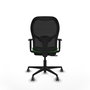 PIQUERAS Y CRESPO Silla de oficina Jorquera Verde con mecanismo Sincro/Traslack