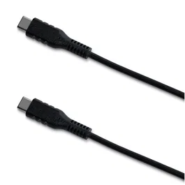 Celly USBCUSBCBK - Cable USB C a USB C 1 m, USB 3.2 Gen 1 (3.1 Gen 1), 60W, Negro - Compatible con Huawei P40, Xiaomi Redmi