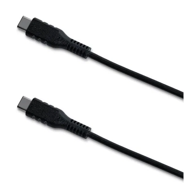 Celly USBCUSBCBK - Cable USB C a USB C 1 m, USB 3.2 Gen 1 (3.1 Gen 1), 60W, Negro - Compatible con Huawei P40, Xiaomi Redmi