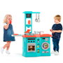 Molto Cocina Azul con Planchador, Horno, Campana, Lavadora y Accesorios