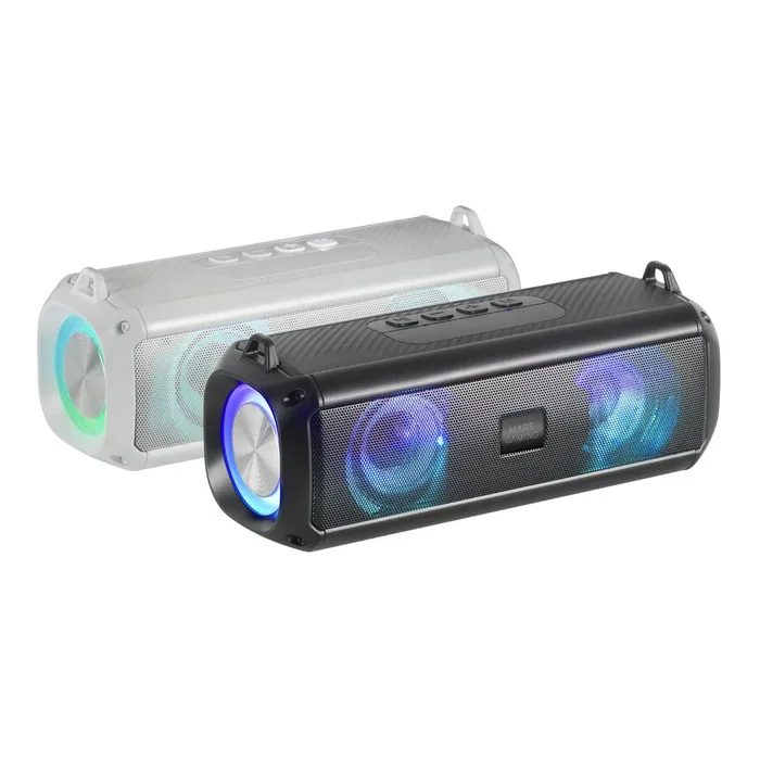 Mars Gaming MSB-XT Altavoz Bluetooth 2en1 Portátil y Barra de Sonido 20W RGB Autonomía 8h Radio FM USB AUX TF Negro