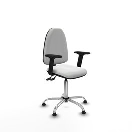 PIQUERAS Y CRESPO Silla de oficina Aýna Blanca con Brazos 2D