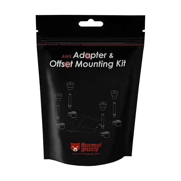 Thermal Grizzly TG-AD-AM5-MK Kit de montaje y adaptador AM5 Negro Thermal Grizzly TG-AD-AM5-MK Kit de montaje y adaptador AM5 Negro