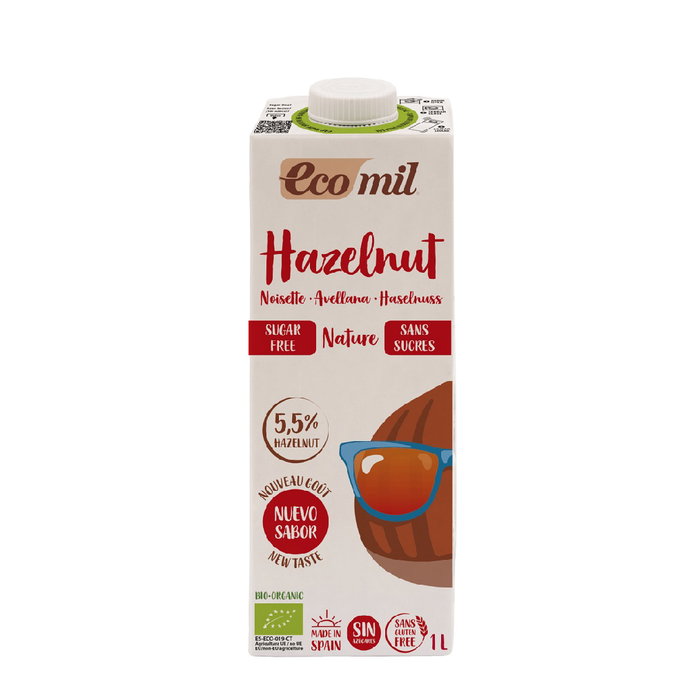Ecomil Bebida de Avellanas Nature Bio 1L
